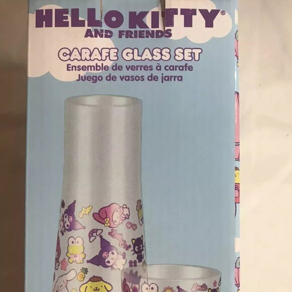 Sanrio Hello Kitty and Friends Carafe Glass Set 2024 - Multi Color - Picture 1 of 4